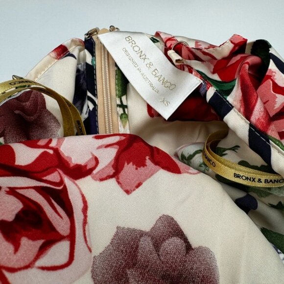 🆕 BRONX & BANCO 🧿 NWOT Leo Floral Print Maxi Gown - Size XS / US 2 - Picture 13 of 16